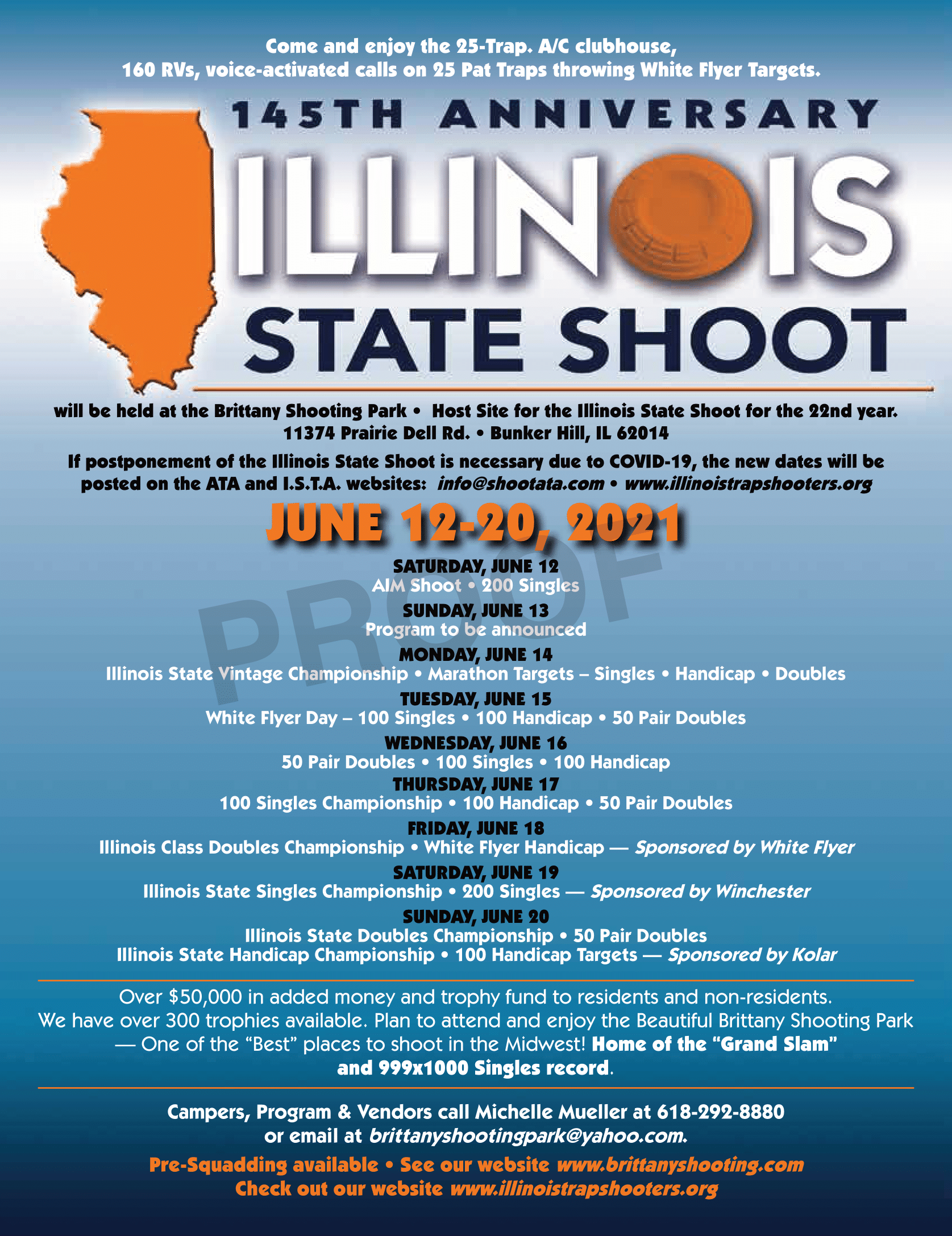 2021 Illinois State Shoot Flyer